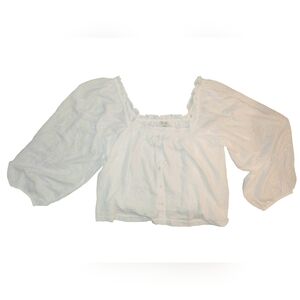 American Eagle NWT white Blouwe size Large